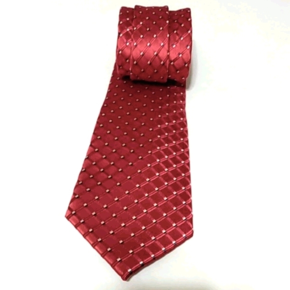 JONES NEW YORK RED WHITE BLUE 100% SILK NECK TIE - Picture 1 of 12